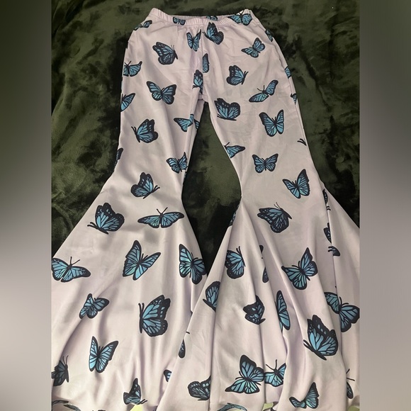 Women’s butterfly Dollskill sugar thrillz bell bottoms flares pants-XS - Picture 1 of 11